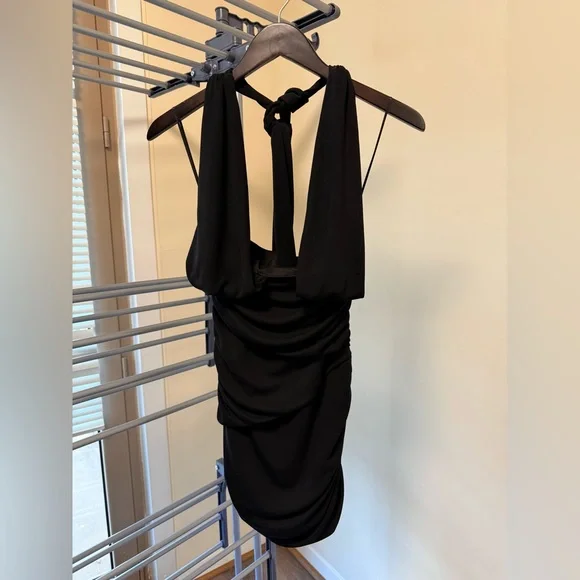 black backless dress zara ZARA MAXI DRESS